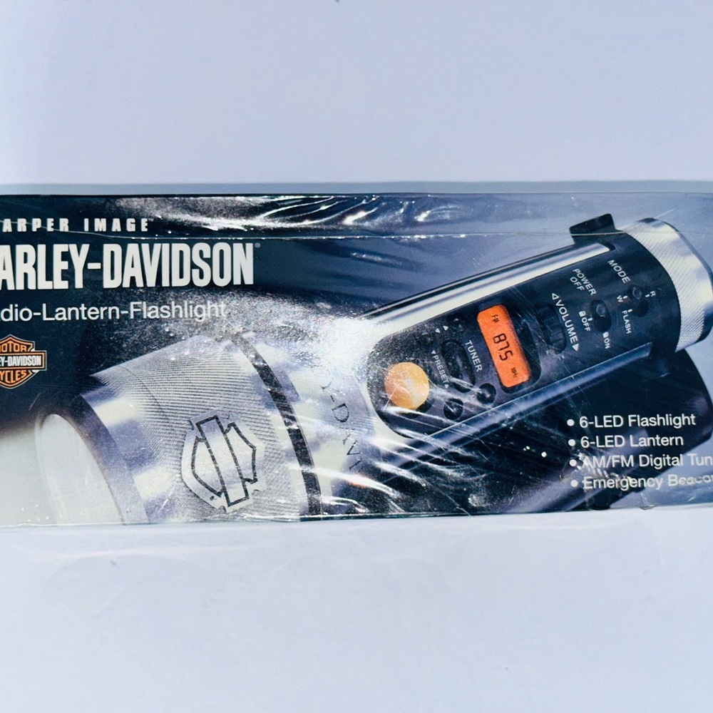 2003 Harley-Davidson Black and Silver Multi-Function Flashlight Sealed
